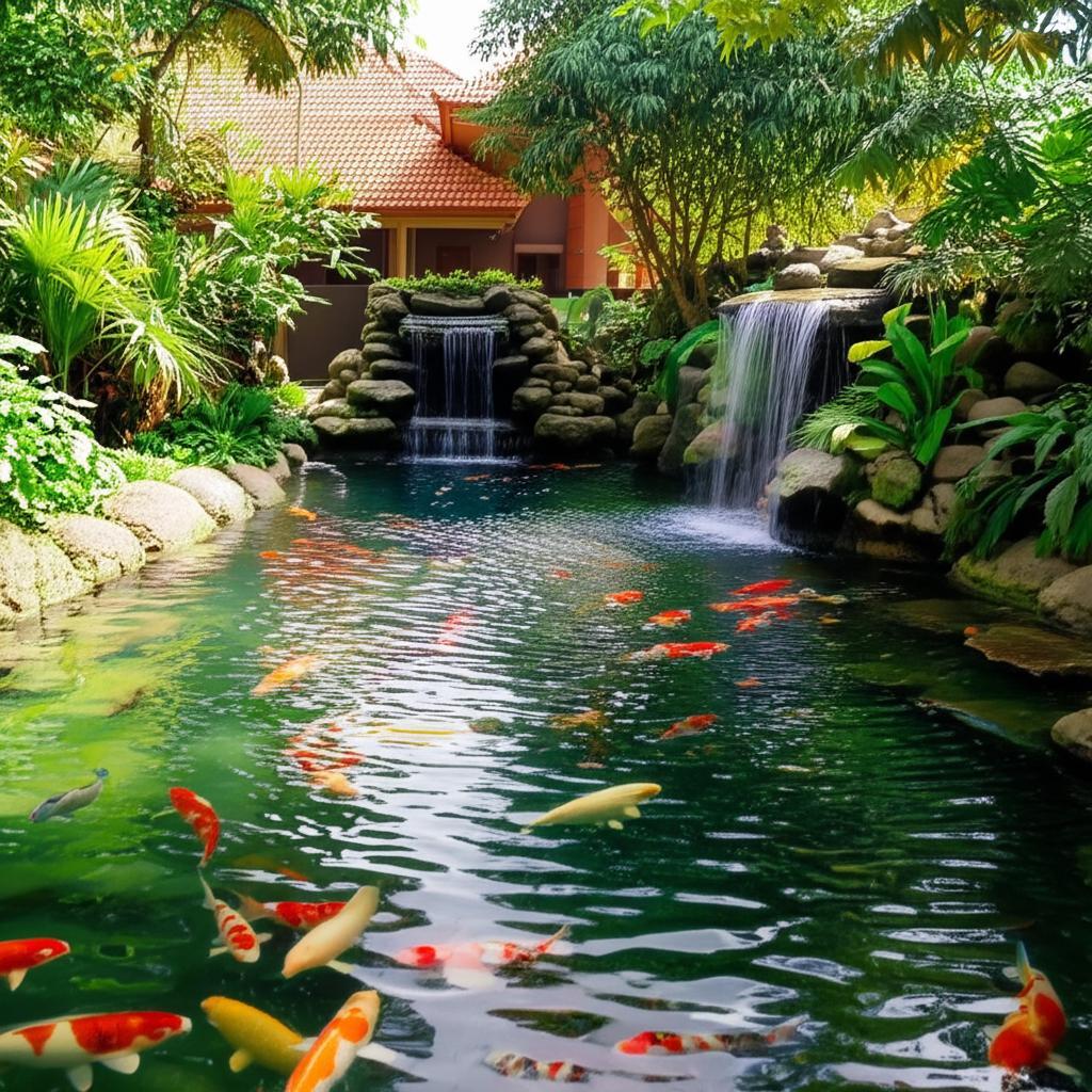 Jasa Pembuatan Kolam Ikan Koi Cirebon | Lengkap dengan Sistem Filtrasi