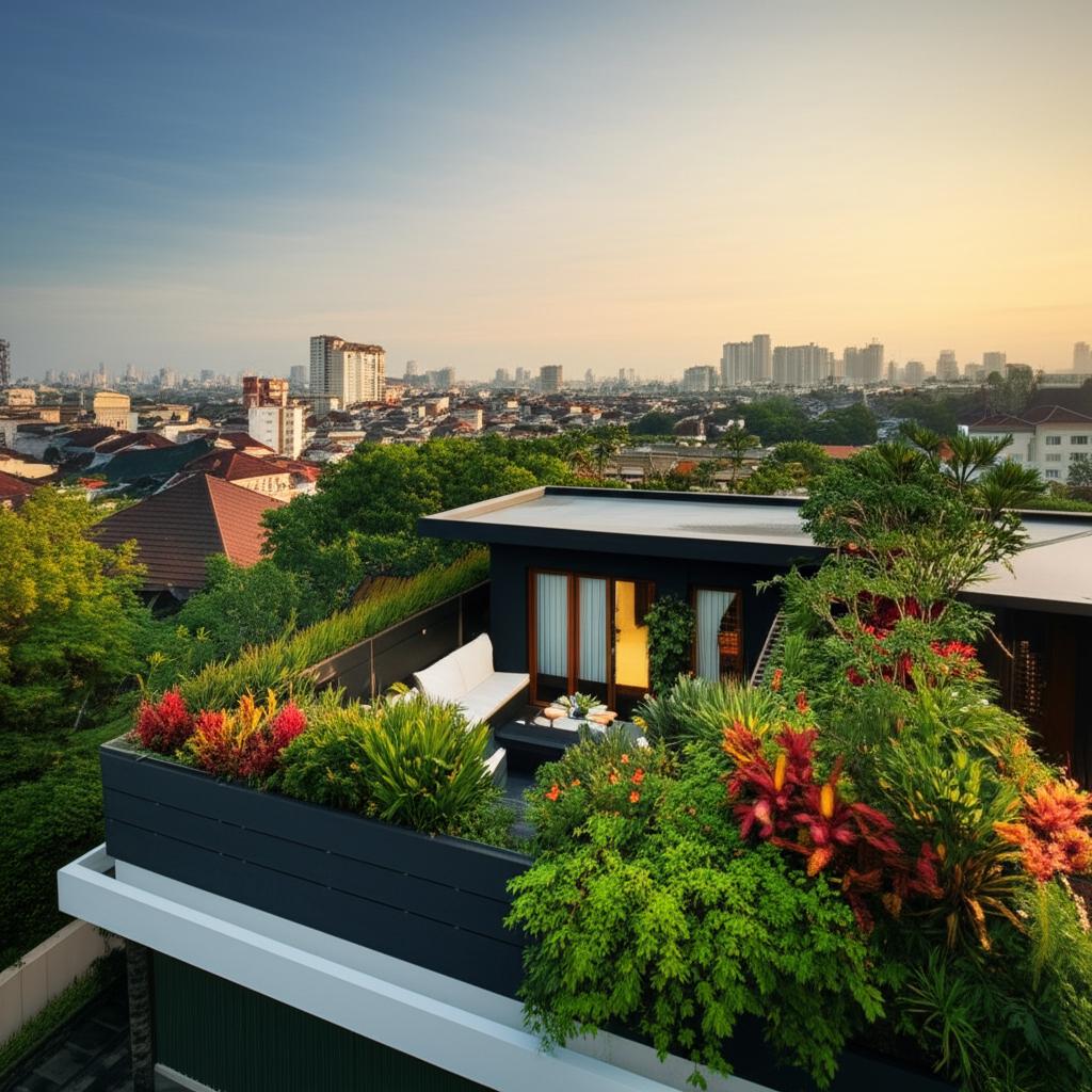 Jasa Pembuatan Taman Atap (Rooftop Garden) Depok | Manfaatkan Ruang Kosong