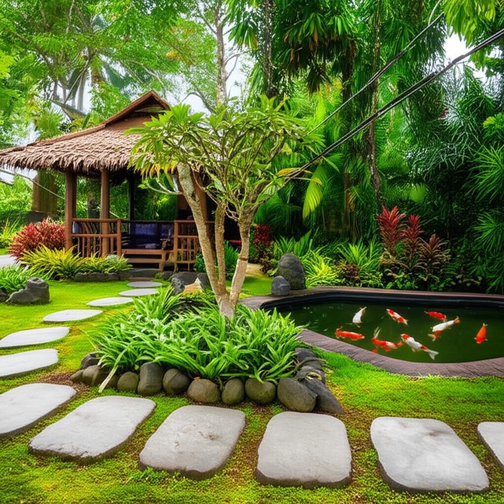 Jasa Pembuatan Taman Kawali Ciamis | Desain Taman Tradisional Sunda