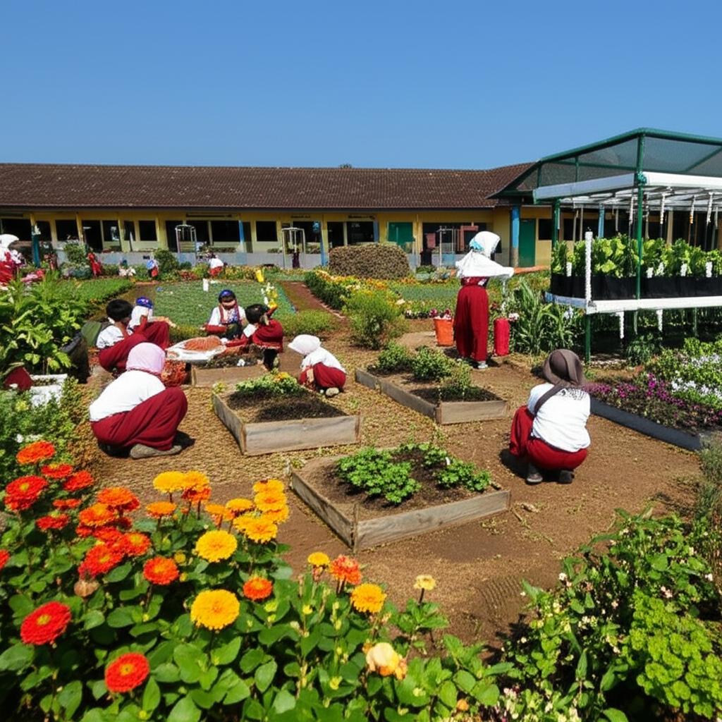 Jasa Pembuatan Taman Sekolah di Majalengka | Edukatif & Asri