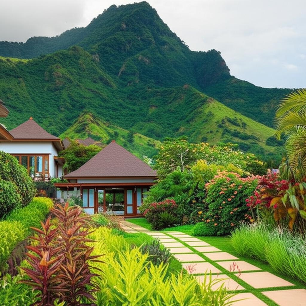 Jasa Taman Cilimus Kuningan | Spesialis Taman Villa Kaki Gunung