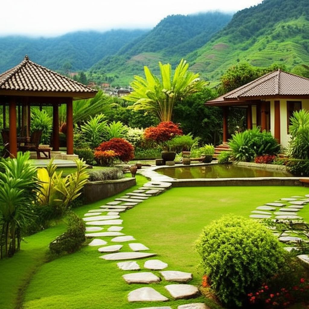 Jasa Taman Cipanas Puncak | Desain Elegan untuk Villa & Hotel
