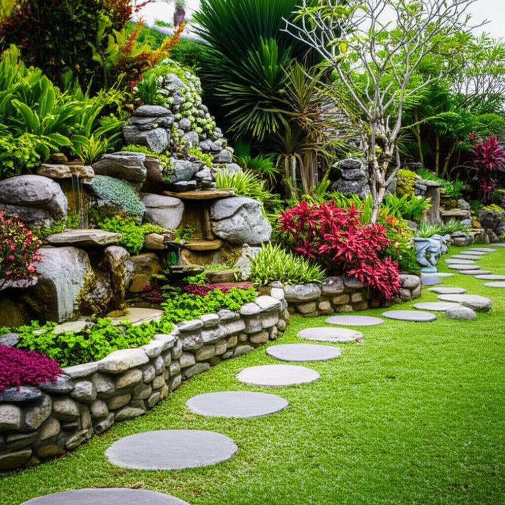 Jasa Taman Palimanan Cirebon | Ahli Taman Batu Alam