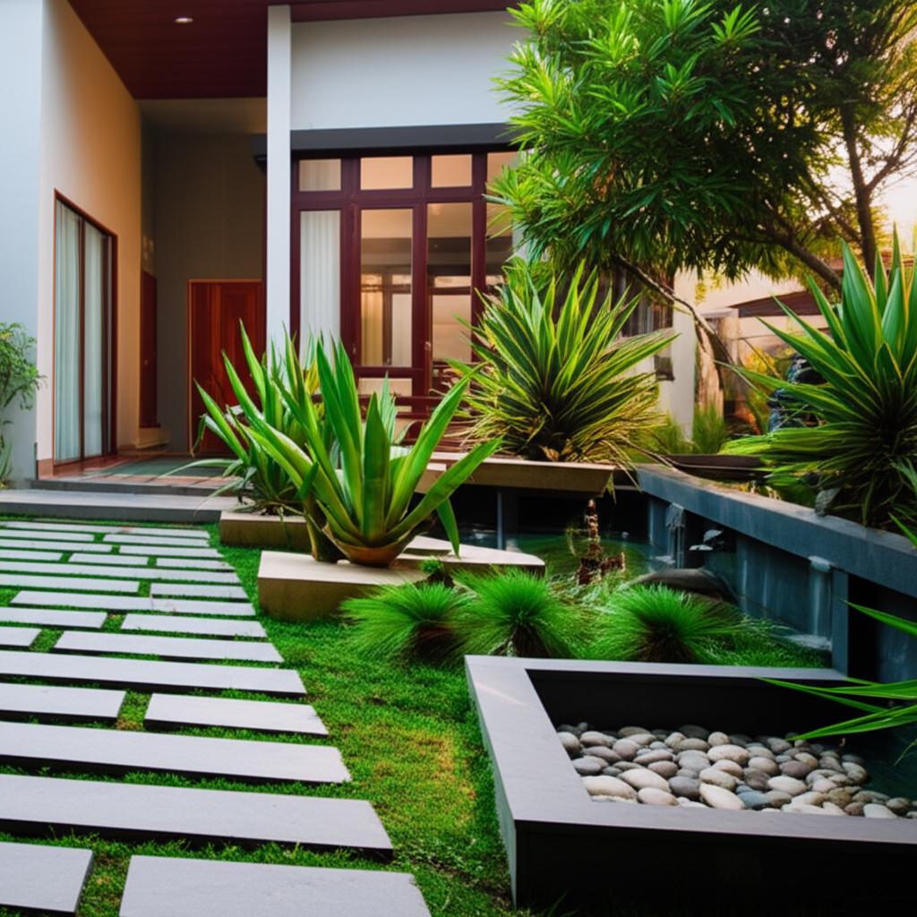 Jasa Taman Rumah Minimalis di Subang | Desain Modern & Elegan